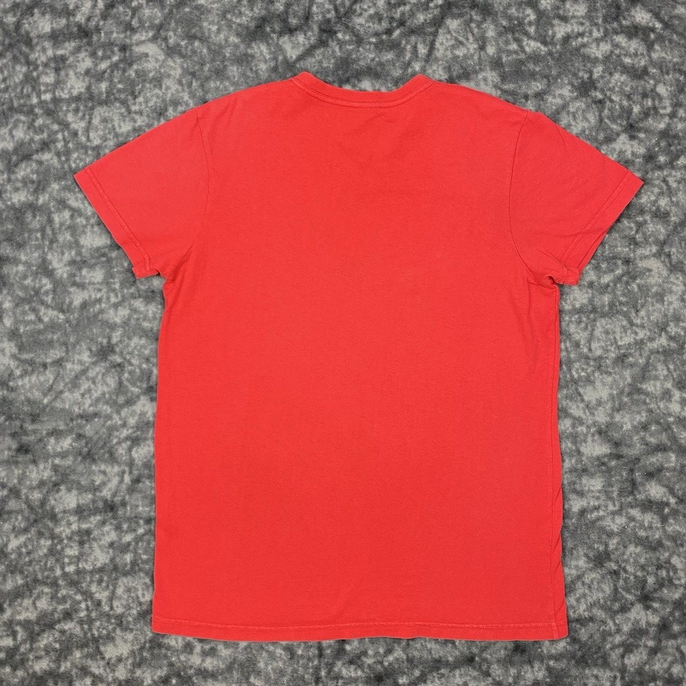 Tommy Hilfiger TShirt Mens Size M Spellout Logo V-neck VTG 90s Made in USA - Picture 2 of 13
